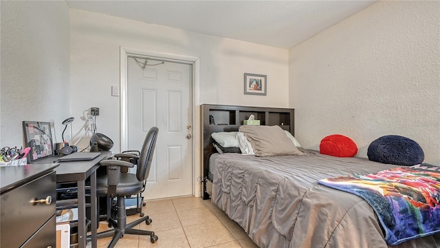 view of tiled bedroom