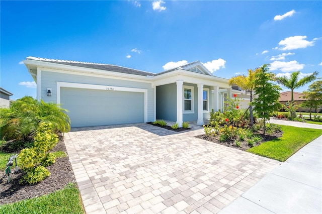 view of front of home featuring a garage