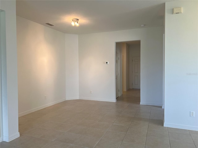 view of tiled spare room