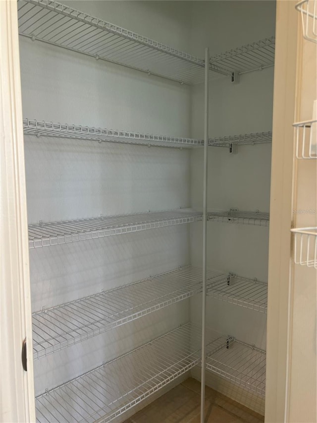 view of pantry