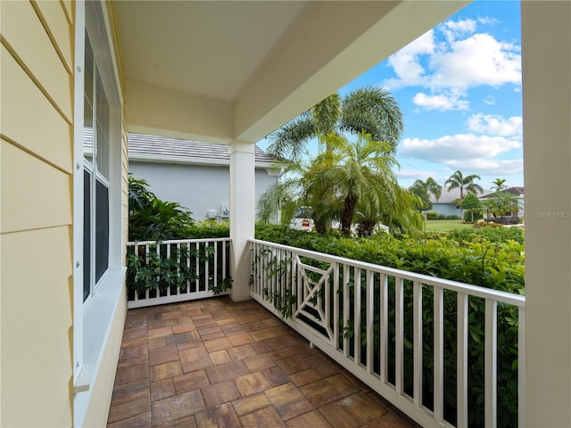 view of balcony