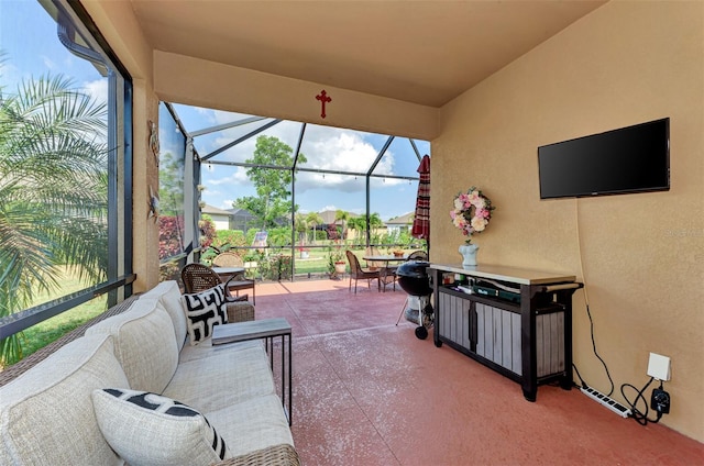 view of sunroom / solarium