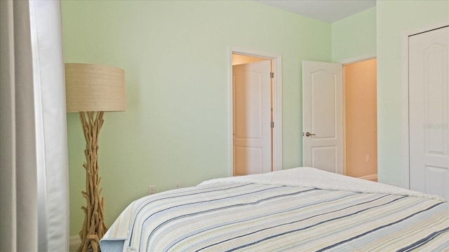 bedroom with a closet