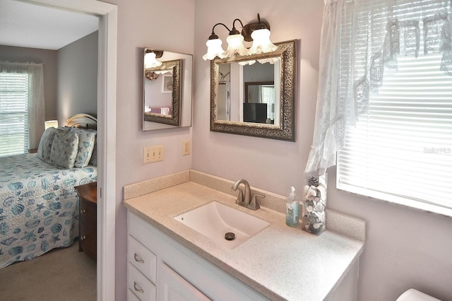 bathroom featuring vanity