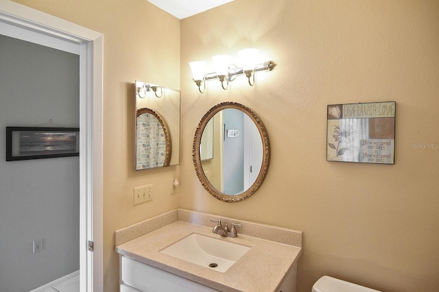 bathroom with vanity