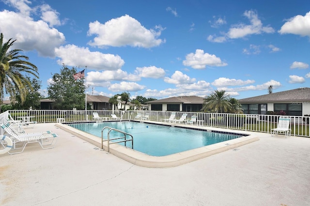 view of pool with a patio