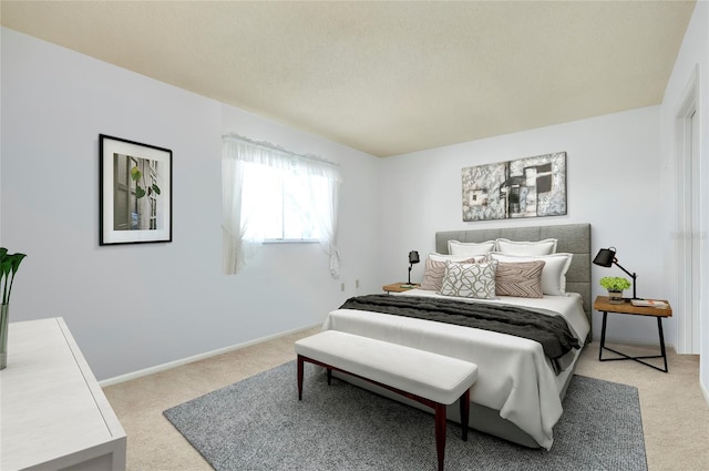 472 Circlewood Dr Unit L9, Venice, FL 34293 - bedroom featuring light carpet, baseboards, and a textured ceiling
