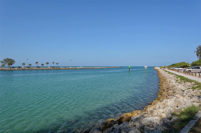 view of water feature