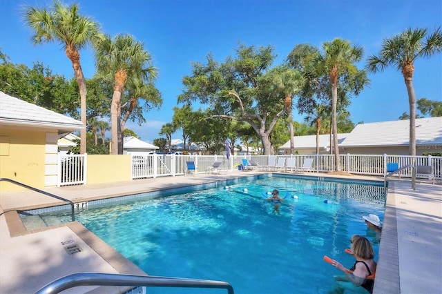 view of pool with a patio area