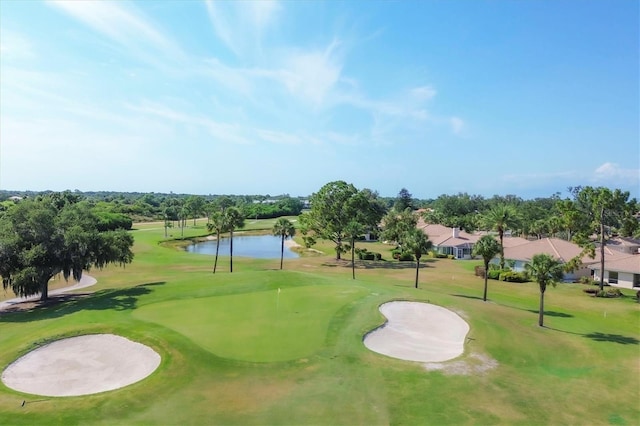 view of property's community with a water view