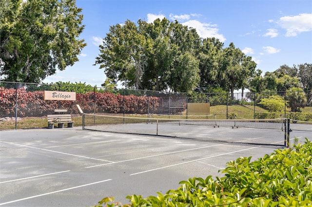 view of tennis court