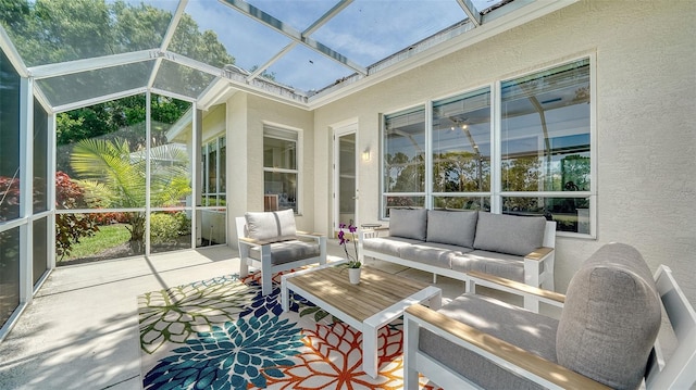 sunroom with a wealth of natural light