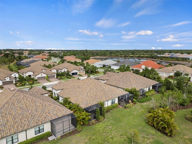 drone / aerial view featuring a residential view