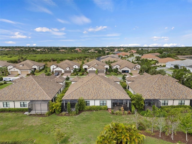 bird's eye view featuring a residential view