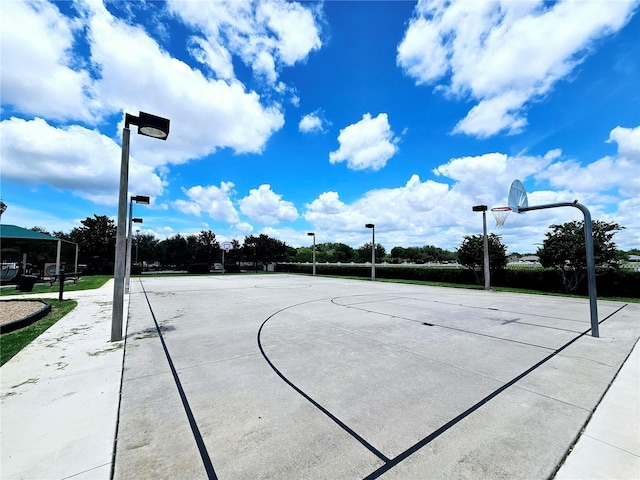 view of sport court