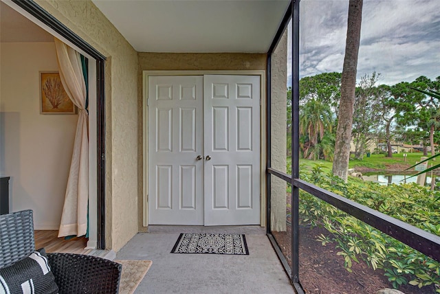 view of sunroom / solarium