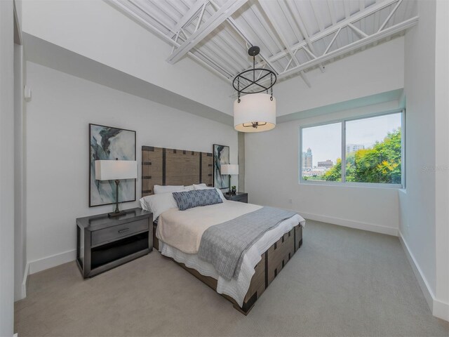 bedroom with carpet flooring