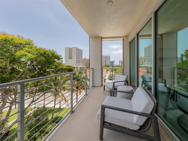 view of balcony