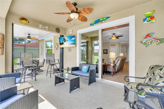 view of patio / terrace featuring outdoor lounge area