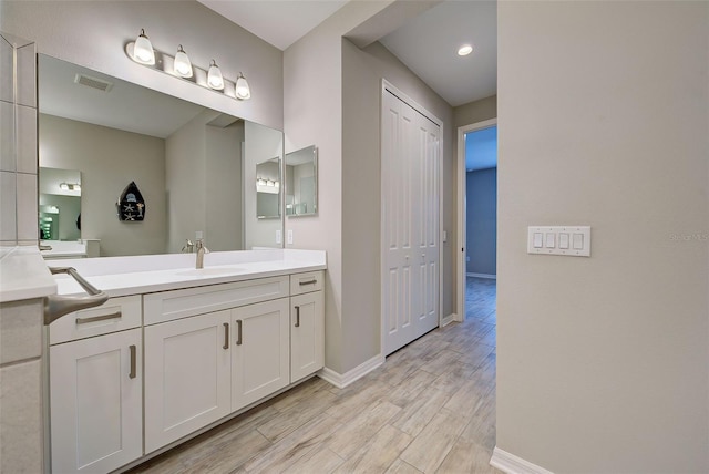 bathroom featuring vanity