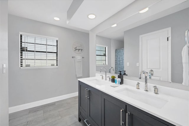 bathroom with vanity