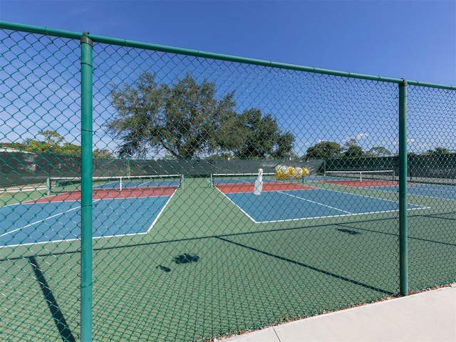 view of tennis court