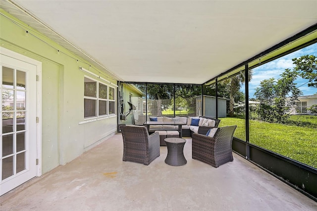 view of sunroom / solarium