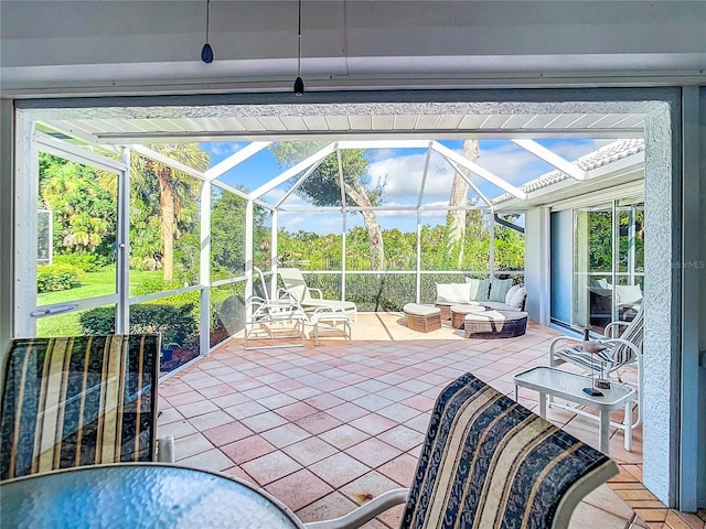 view of sunroom / solarium