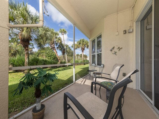 view of sunroom