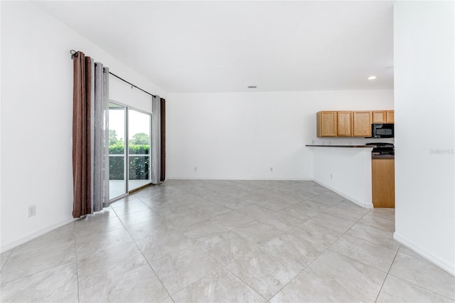 view of unfurnished living room