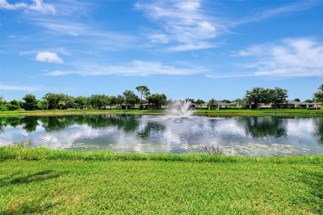 view of water feature