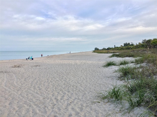 property view of water with a view of the beach