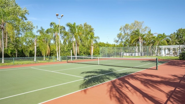 view of sport court