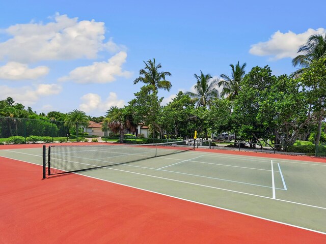 view of tennis court