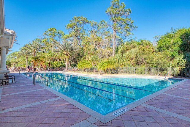 view of pool