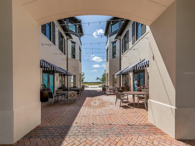 view of home's community featuring a patio