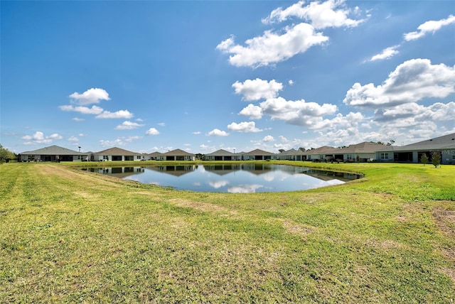 view of water feature featuring a residential view