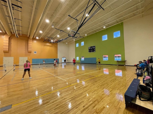 view of sport court with community basketball court