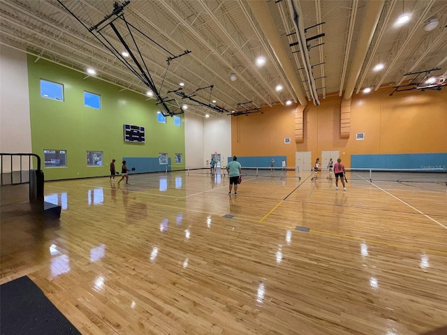 view of basketball court featuring community basketball court