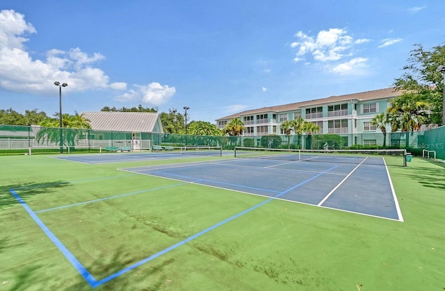 view of tennis court