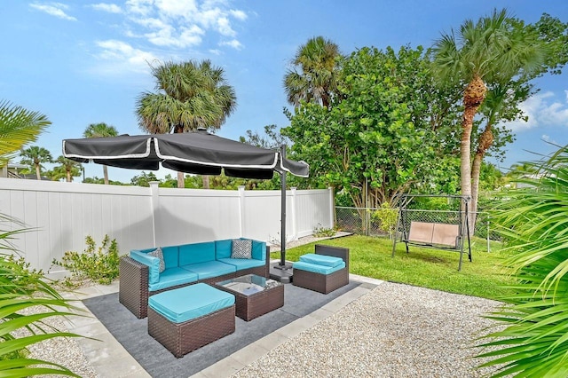 view of patio / terrace with outdoor lounge area