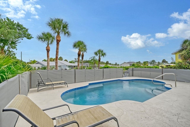 view of pool with a patio area