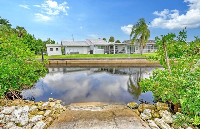 view of water feature