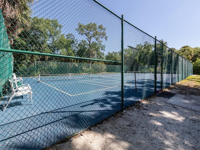 view of tennis court