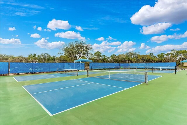 view of tennis court