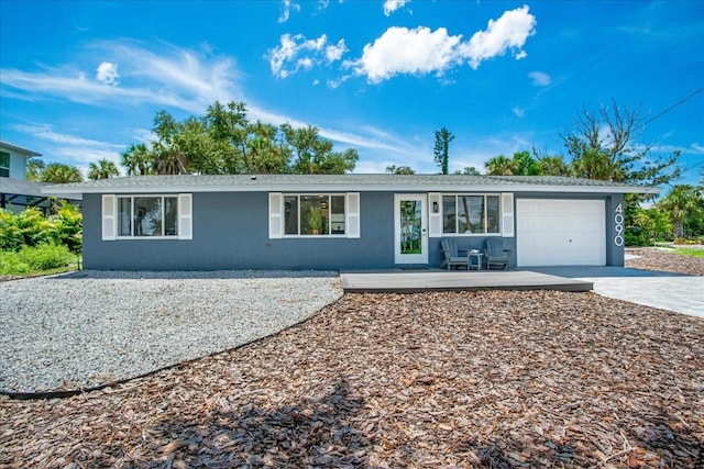 ranch-style house with a garage