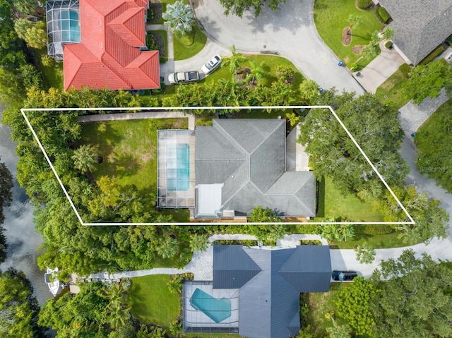 birds eye view of property