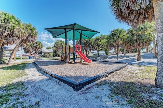 view of jungle gym