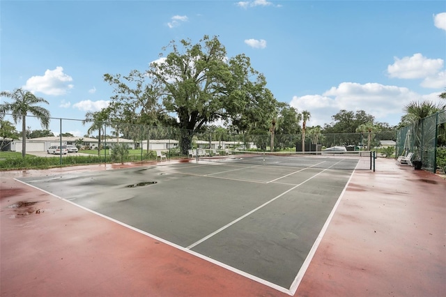 view of tennis court