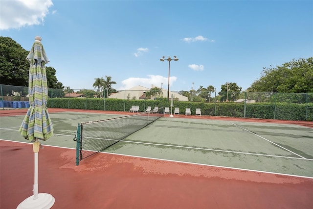 view of tennis court